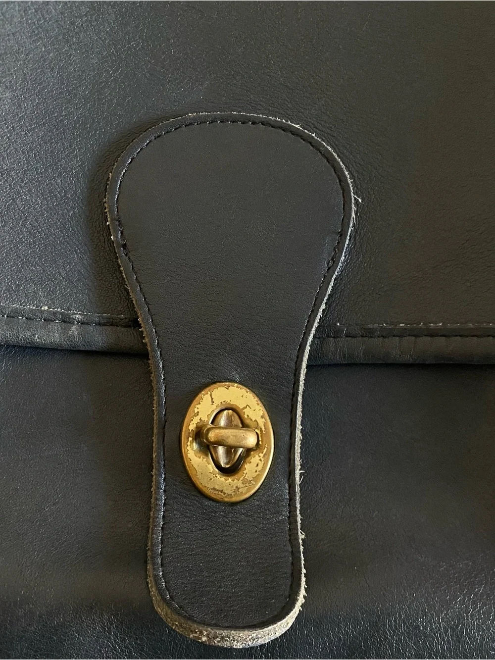 Vintage Coach 5130 Station Bag Blue Leather Crossbody Bag With Removable Strap